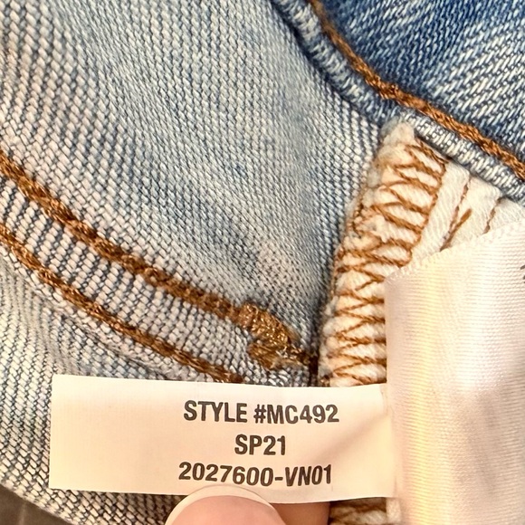 Women’s MADEWELL The Perfect Vintage Jean- coffee wash. Size 25 - Picture 6 of 6